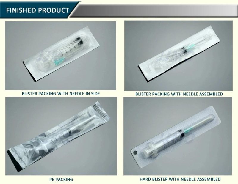 Disposable Sterile Self-Destruct Vaccine Syringes with CE Certification 3 Part Syringe