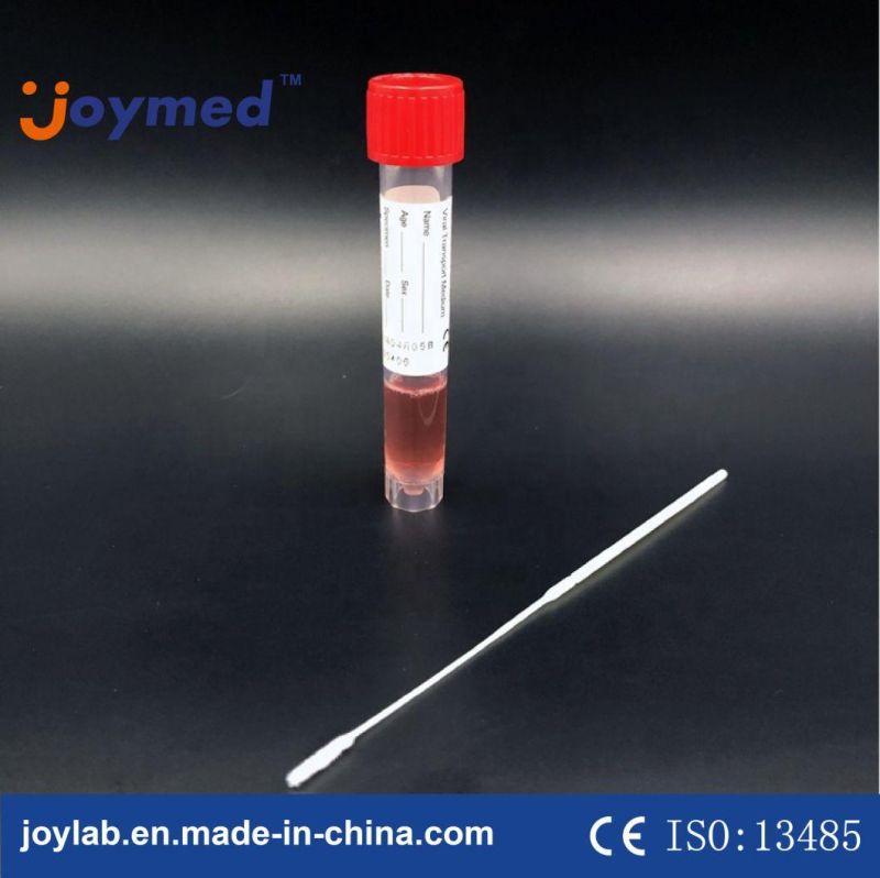 Viral Transport Tube Virus Collection Tube with Vtm Flocked Swab for Virus Storage Nasal Swab Oral Swab