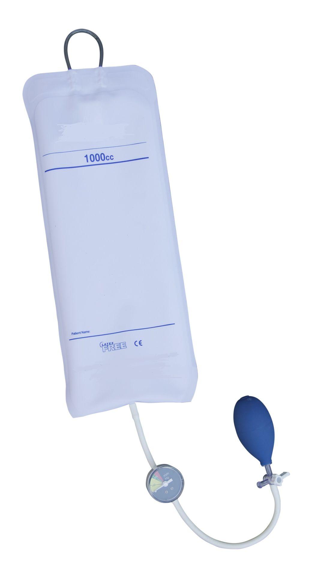 Blood and Fluid Quick Infusion Pressure Single Blood Collection Bag with Pressure Display 500ml