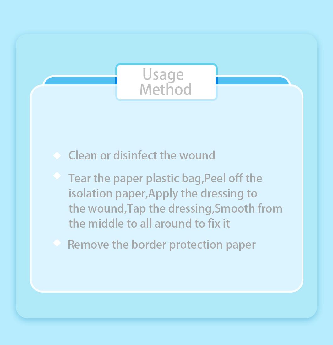 Material Medical Supplies Wound Care Dressing Bedsore Disposable Hydrocolloid Price