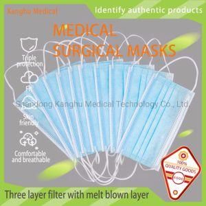 Kanghu Type Iir/3-Ply Face Mask with Earloop/ Medical Surgical Masks