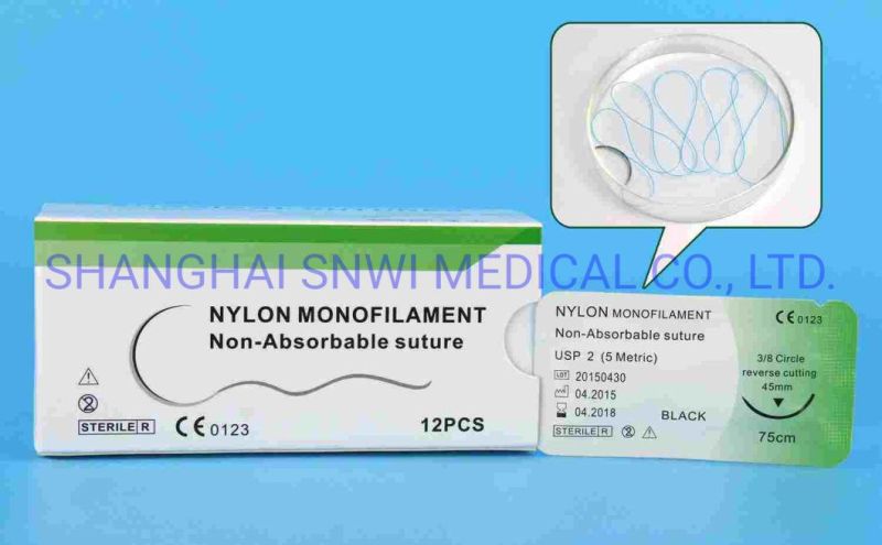 Disposable Medical Products Synthetic Non-Absorbable Braided Surgical Polyester Suture