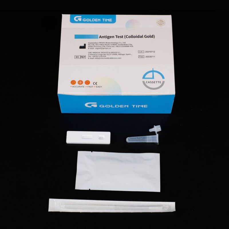 Swab Kit Ivd Self Test Colloidal Gold Saliva Antigen Rapid Test Kit