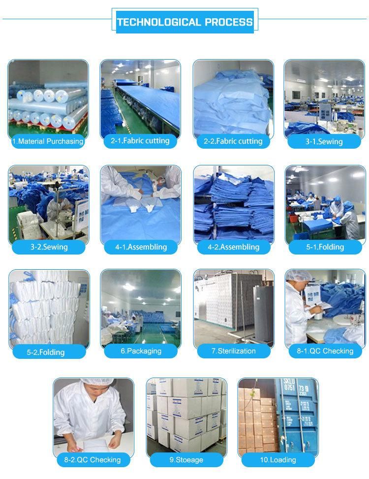 Disposable CPE Apron CPE Isolation Gown with Thumb Loop