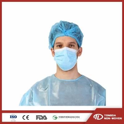 Disposable PP Non Woven Head Cap Bouffant Cap Hair Net Surgical Doctor Hat Round Mob Cap