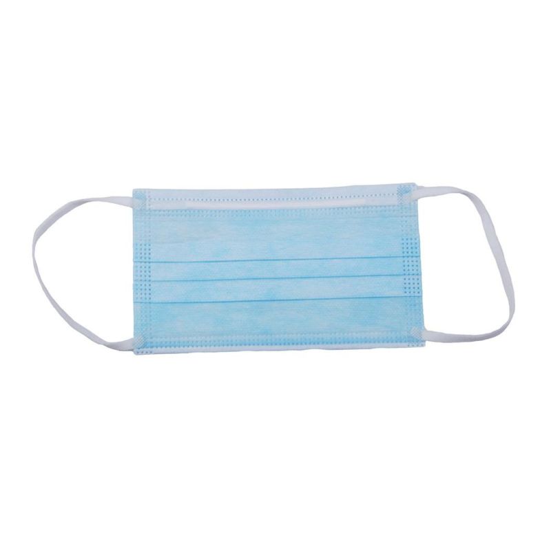 3layer Nonwoven Disposable Mask Disposable Non-Medical 3 Layers Face Masks for The Outer Ear SBPP+Mbpp+SBPP, Non-Woven Fabric