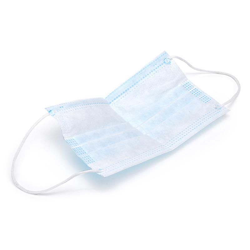 China High Quality FDA 510K CE En149 En14683 Approved Anti Splash Dust Pm2.5 Virus 3 Ply Disposable Non Woven Fabric Blue Medical Face Mask