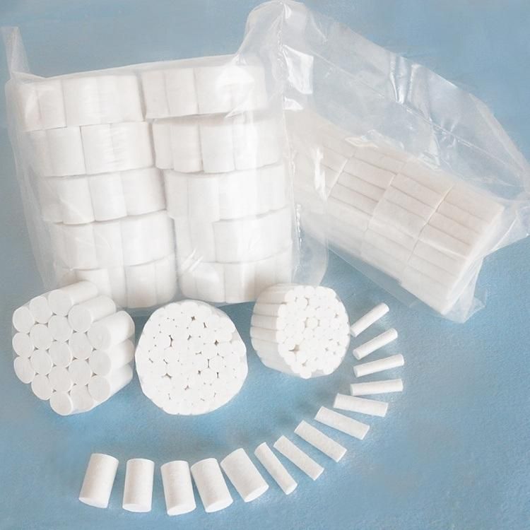 Manufacturer Custom Clean Disposable 10*30mm White Dental Cotton Roll From China