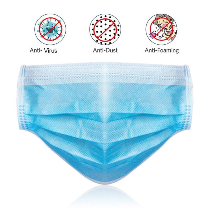 3ply Nonwoven White List Manufacturer Surgical Face Mask Sud TUV Report