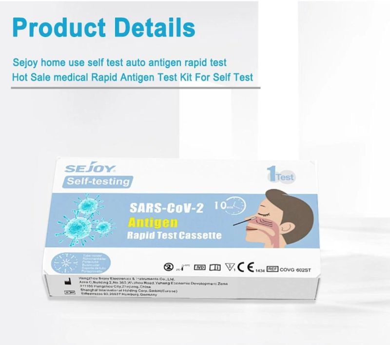 Sejoy Swabs Antigen Test One Step Rapid Diagnostic Test Kit