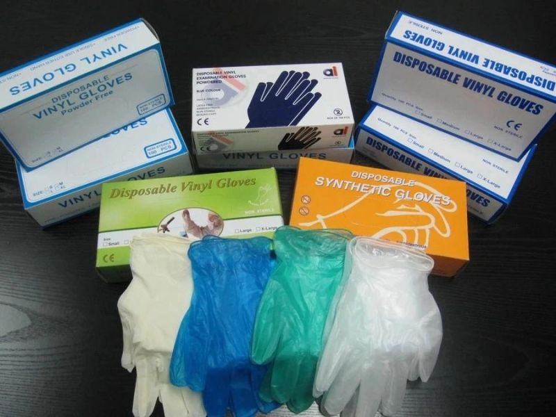 Safety Protective Powder Disposable Vinyl Gloves for Medical Usage Ce