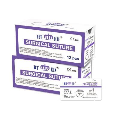 Absorbable Polyglactin 910 PGLA Suture with Needle