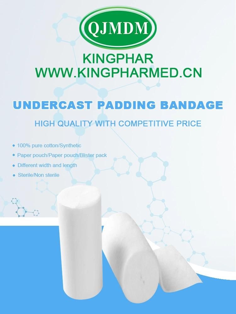 Hospital Used Medical Plaster Manufacturers Orthopaedic Cotton Soft Pad Undercast Bandage