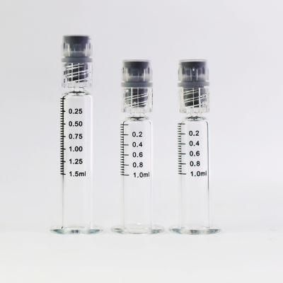 Custom Logo Luer Lock 1ml Standard Oil Glass Syringe