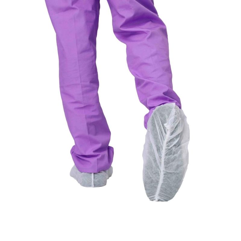 Disposable PP CPE Coated Shoe Cover with Anti-Skid