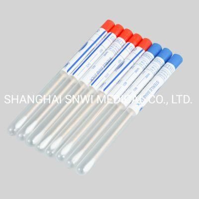 Medical Disposable Sterile Plastic Wooden Applicator Sticks with Tube Cotton Tip Female Swab