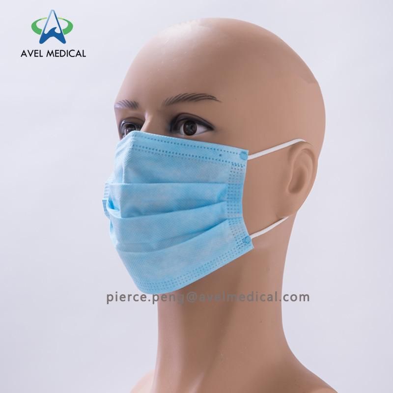 Manufacturer Elastic Earloop Type Disposable 3 Ply Face Mask