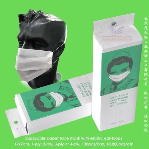 Disposable Nonwoven PP Headloop/Medical Face Mask with Earloop