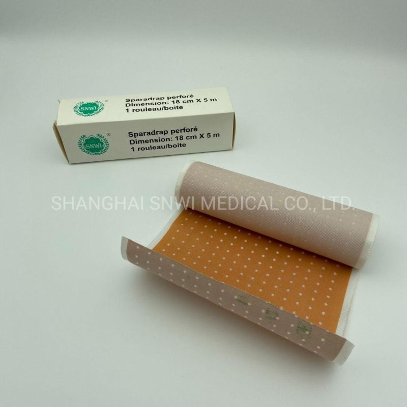 Medical Supply Products Non-Toxic Pyrogen Free Nnon-Sterile Medical Adhesive Drilled Plaster