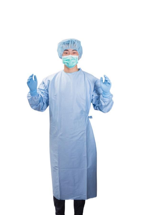 Non Woven Gowns Sterile Disposable Medical Nonwoven Standard Isolation Gown