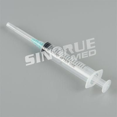 1ml 2ml 3ml 5ml 10ml Disposable Syringe with Needle