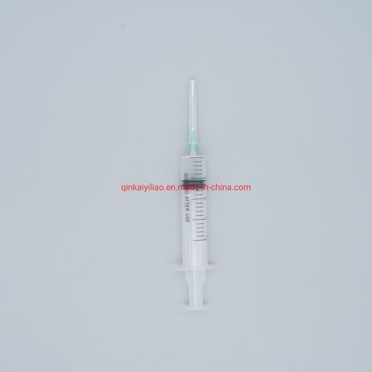 3-Parts Luer Slip Syringe Without Needle for Single Use