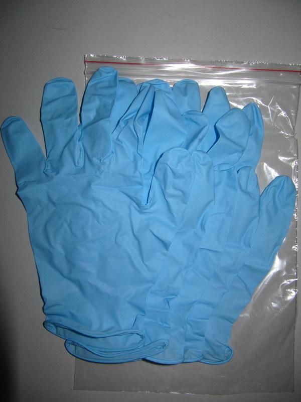 Black Nitrile Medical Exam Glove Powder Free or Powdered with USP Absorbable Corn Starch