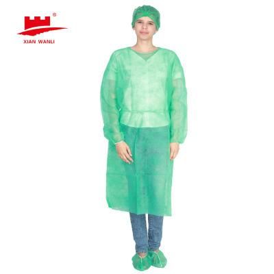 China Manufacturer Eco Friendly SMS Nonwoven Fabric Sterile Reinforced Disposable Surgical Gown