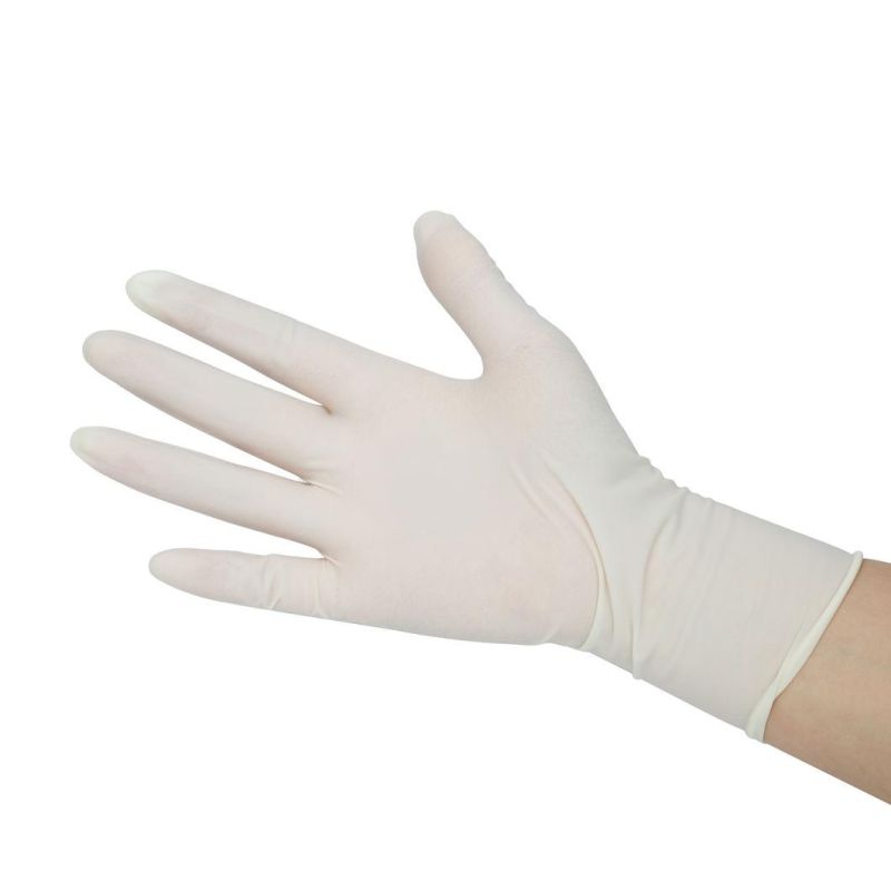 Manufacturers Cheap 100PCS/Box Nitrile Gloves Powder Free White Hand Synthetic Rubber Natural Latex Gloves