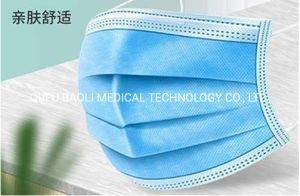 Disposable 3ply Non Woven Medical Face Mask Non Sterile Bfe 99%