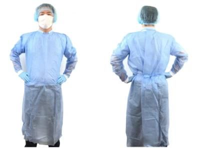 Level 2 Gown Hospital SMS Isolation Gowns Disposable Non Woven Uniform