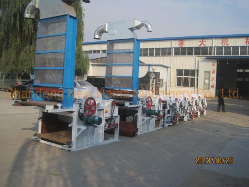 Waste Cotton Fiber Textile Six Roller Cotton Fabric Waste Recycling Machine Textile Garment Waste Recycling Machine for Sweater