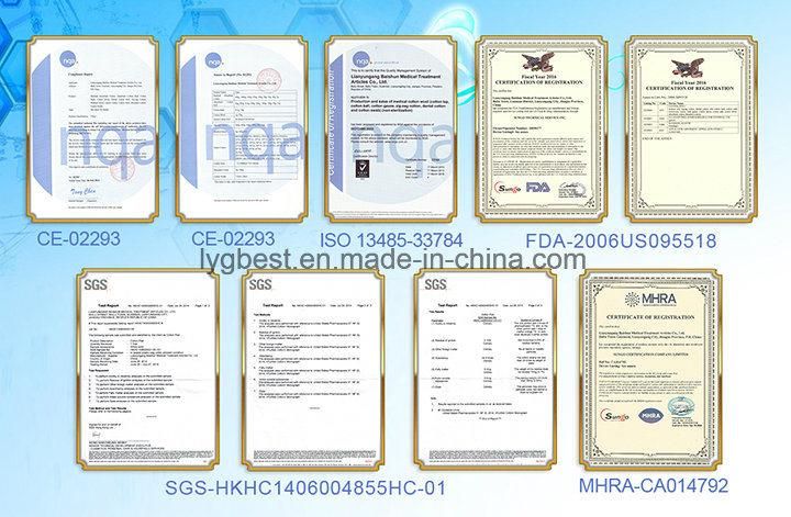 100% Cotton Absorbent Medical Gauze Bandage with FDA Certificate