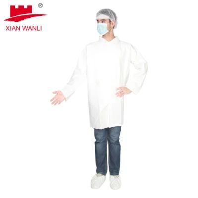 Wholesale Unisex Water Resistant Chemistry Medical Dental SMS Disposable Lab Coats