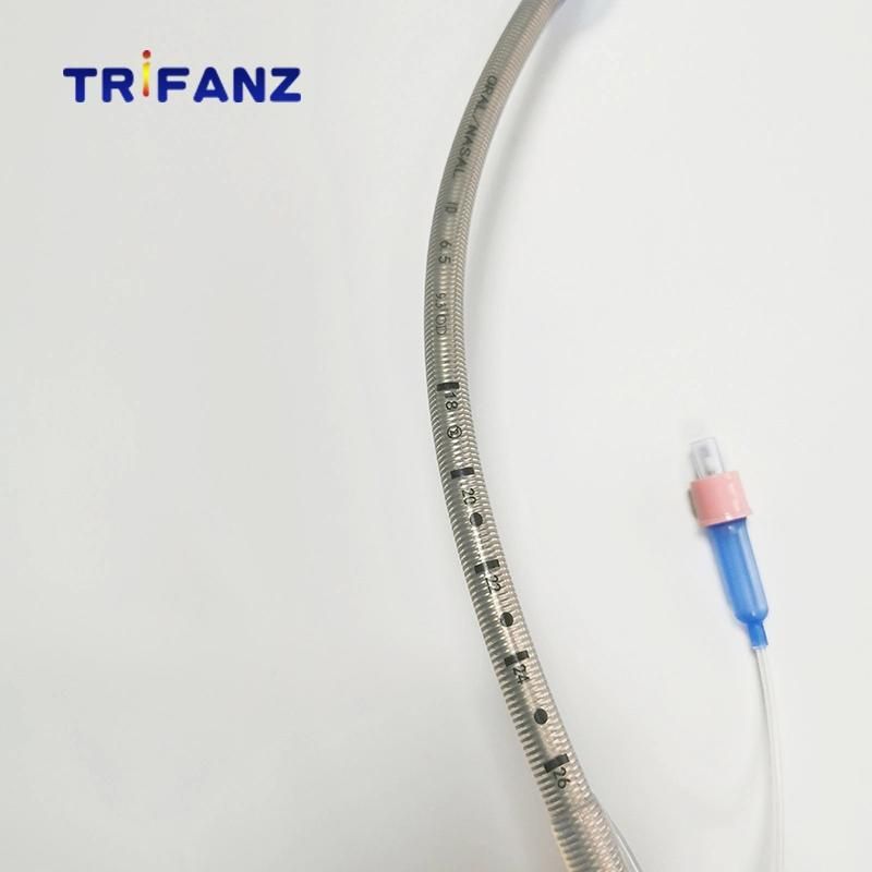 Medical PVC Reinforced Uncuffed Endotracheal Tube