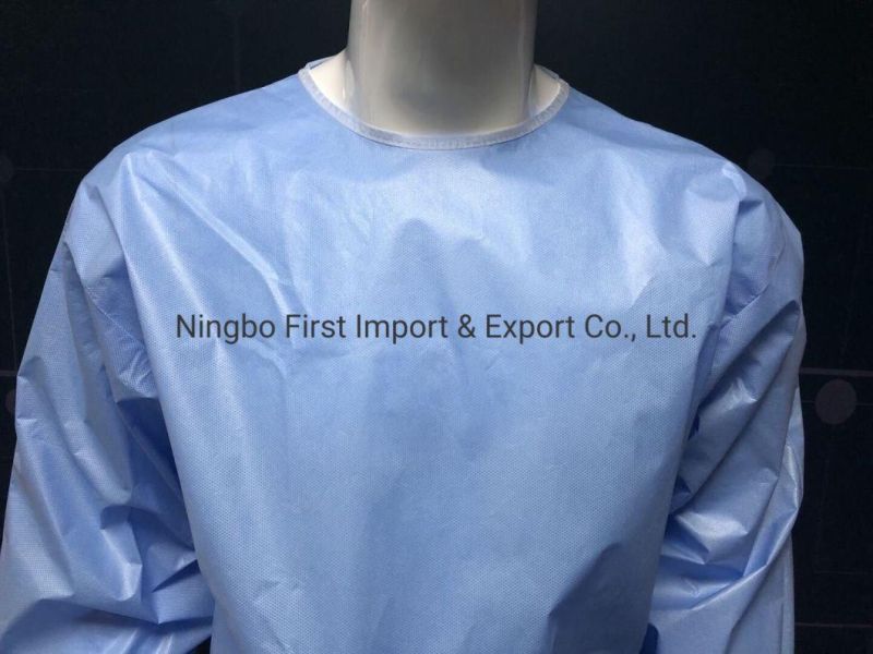 Sterilized Surgical Gown Level 2 with Coating Dfco-0140