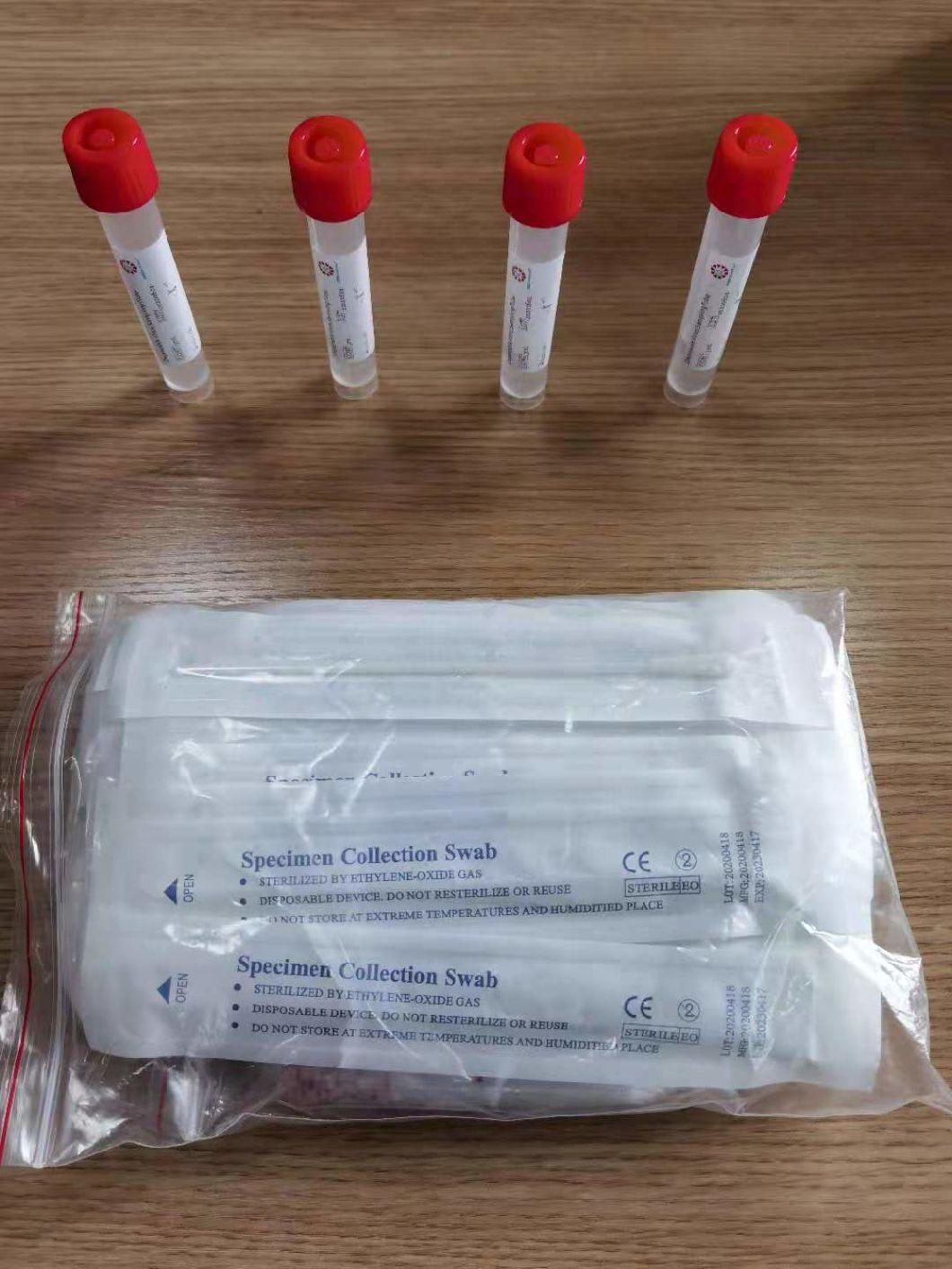 Disposable Virus Sampling Collection Swab Tube for Influenza, Bird Flu, Hpv, Hand-Foot-Mouth Disease, Measles