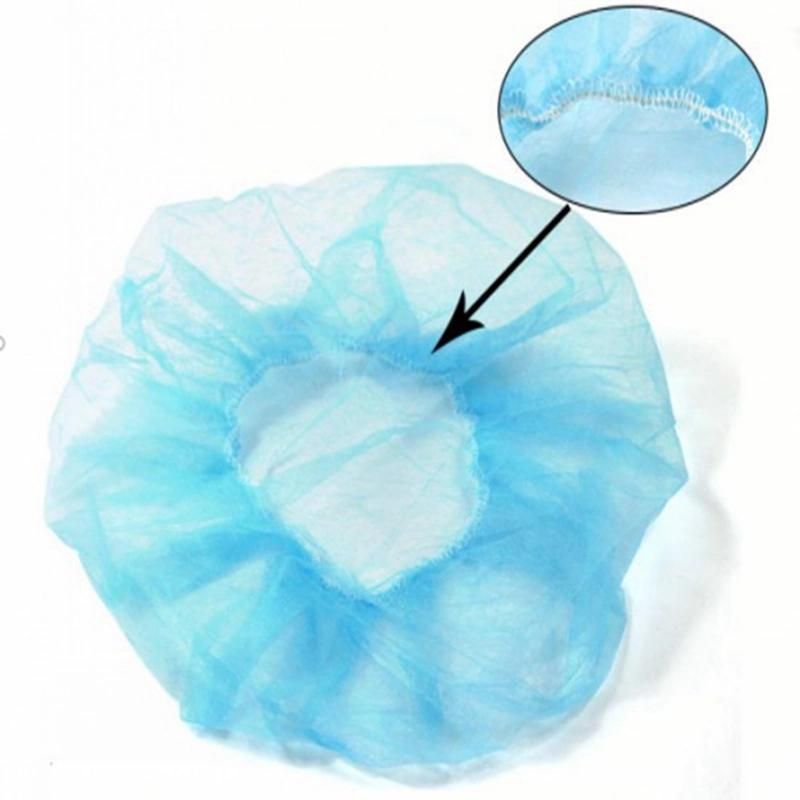 Disposable PP Nonwoven Bouffant Cap Round Cap for Food Service