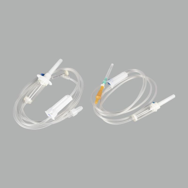 Disposable Medical Infusion Set IV Set Luer Lock Luer Slip with Needle Air Vent CE ISO in PE Package in Blister Package