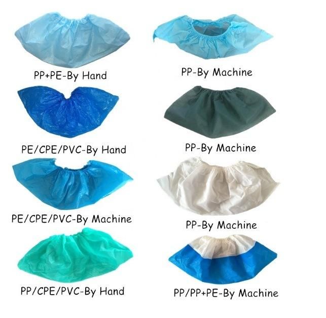 Disposable PE, CPE Plastic Shoes Cover Medical Non Slip Shoe Covers