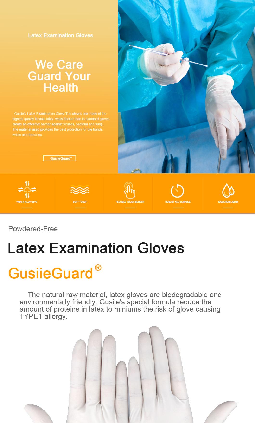 Disposable Safety Protective Gloves Latex Medical Examination Gloves