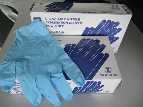 Black Powdered or Powder Free Disposable Nitrile Gloves for Tattoo Industries