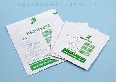 High Quality Sterile Vaseline Gauze Swab Medical Use 10cmx10cm