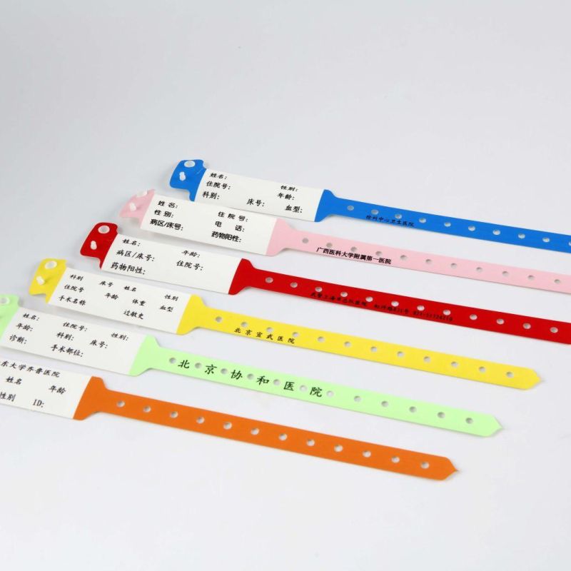 Disposable Plastic Write-on Hospital Patient ID Wristband for Baby