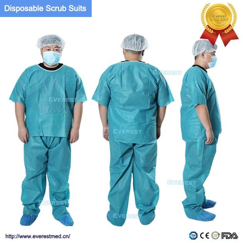 Disposable Medical Scrub Suit for Surgery