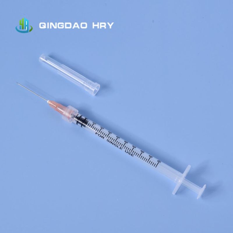 Produce and Supply 3 Part Disposable Medical Syringe with Needle & Safety Needle CE FDA ISO 510K