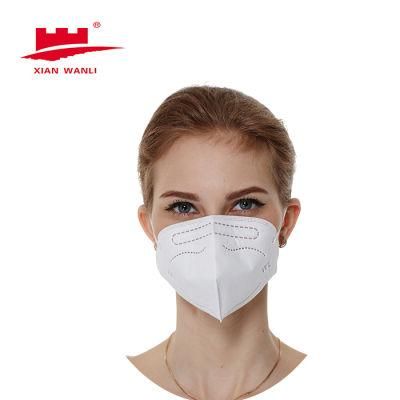 Folded Mask KN95 FFP2 Mask Disposable Use