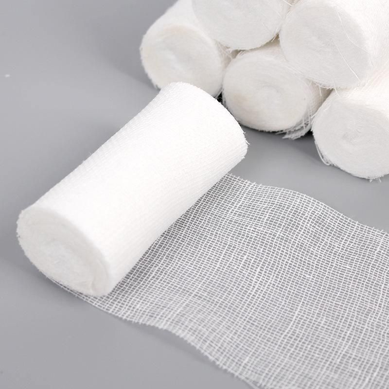 Medical Supply First Aid Absorbent 100% Cotton Gauze Roll Bandage