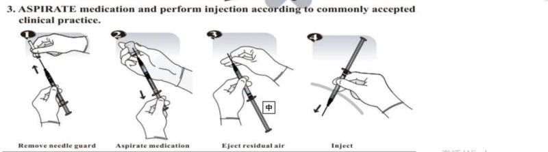 CE FDA Approved Retractable Safety Syringe 0.3/0.5/1/3/5ml with Fixed Needle for Hypodermic Injection