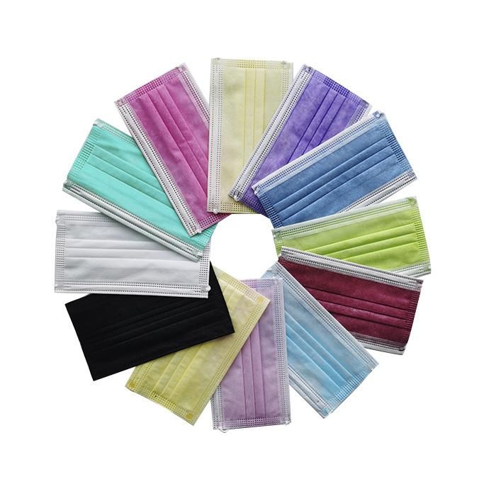 Electronic Industry Workshop Polypropylene Non-Woven High Quality Disposable Breathing Protective Soft Healthcare Food Service Fashion Face Mask